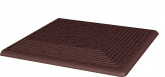 Клинкерная плитка Ceramika Paradyz Natural brown Duro ступень угловая (30x30) на сайте domix.by