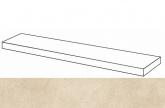 Плитка Italon Рум Стоун Беж ступень угловая правая (33x120) на сайте domix.by