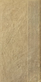Клинкерная плитка Ceramika Paradyz Eremite Beige ступень структура матовая (30x60) на сайте domix.by