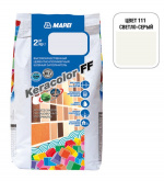 Фуга для плитки Mapei Keracolor FF №111 светло-серый (2 кг) на сайте domix.by