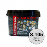 Фуга для плитки Litokol Starlike Evo S.105 Bianco Titanio (1 кг) на сайте domix.by