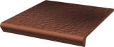 Клинкерная плитка Ceramika Paradyz Cloud Rosa Duro (33x33) ступень угловая с капиносом на сайте domix.by
