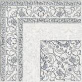 Керамогранит Alma Ceramica Deloni серый декор угол DFU04DEL27R матовый рект.(60x60) на сайте domix.by