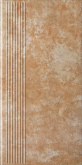 Клинкерная плитка Ceramika Paradyz Ilario Ochra ступень простая (30x60) на сайте domix.by