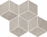 Плитка Ceramika Paradyz Pure City Grys Mozaika Prasowana Romb Hexagon (20,4х23,8) на сайте domix.by