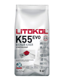 Клей для плитки белый Litokol Litoplus K55 EVO белый (класс С2 TЕ)  (5кг) на сайте domix.by