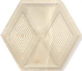 Плитка Ceramika Paradyz Illusion Beige Heksagon структура  (17,1х19,8) на сайте domix.by