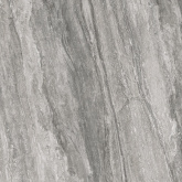 Керамогранит Alma Ceramica Travertino GFU04TVT70R темно-серый рельефный рект. (60x60) на сайте domix.by