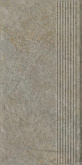 Клинкерная плитка Ceramika Paradyz Eremite Taupe ступень структура матовая (30x60) на сайте domix.by