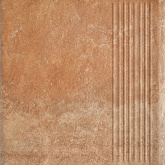Клинкерная плитка Ceramika Paradyz Scandiano Rosso ступень простая (30x30) на сайте domix.by