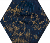 Плитка Ceramika Paradyz Intense Tone Blue Inserto Heksagon B декор (19,8х17,1) на сайте domix.by