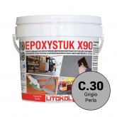 Фуга для плитки Litokol Epoxystuk X90 C.30 Grigio Perla (5 кг) на сайте domix.by