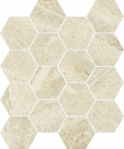 Плитка Ceramika Paradyz Sunlight Beige Prasowana Hexagon мозаика (22х25,5) на сайте domix.by