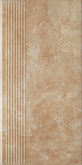 Клинкерная плитка Ceramika Paradyz Ilario Beige ступень простая (30x60) на сайте domix.by
