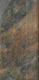 Клинкерная плитка Ceramika Paradyz Ardis Rust ступень структура матовая (30x60) на сайте domix.by