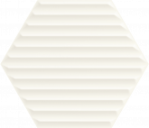 Плитка Ceramika Paradyz Woodskin Bianco Heksagon Struktura B (19,8х17,1) на сайте domix.by