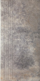 Клинкерная плитка Ceramika Paradyz Viano Grys ступень простая (30x60) на сайте domix.by