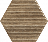 Плитка Ceramika Paradyz Woodskin Wood Heksagon Struktura B (19,8х17,1) на сайте domix.by