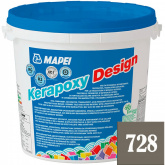 Фуга для плитки Mapei Kerapoxy Design N728 серый цемент (3 кг) на сайте domix.by