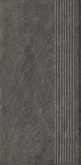 Клинкерная плитка Ceramika Paradyz Carrizo Basalt ступень структура матовая (30x60) на сайте domix.by