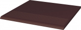 Клинкерная плитка Ceramika Paradyz Natural brown ступень простая (30x30) на сайте domix.by