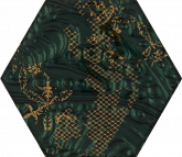 Плитка Ceramika Paradyz Intense Tone Green Inserto Heksagon C декор (19,8х17,1) на сайте domix.by