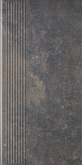 Клинкерная плитка Ceramika Paradyz Viano Antracite ступень простая (30x60) на сайте domix.by