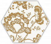 Плитка Ceramika Paradyz Shiny Lines Gold Heksagon Inserto C (19,8х17,1) на сайте domix.by