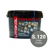 Фуга для плитки Litokol Starlike Evo S.120 Grigio Piombo (5 кг) на сайте domix.by
