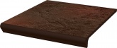 Клинкерная плитка Ceramika Paradyz Semir brown ступень структурная (30x33) на сайте domix.by