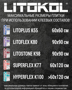 Клей для плитки Litokol Litostone K98 (5кг)