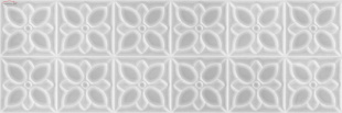 Плитка Meissen Keramik Lissabon рельеф, квадраты, серый LBU093D (25x75)
