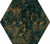 Плитка Ceramika Paradyz Intense Tone Green Inserto Heksagon B декор (19,8х17,1) на сайте domix.by