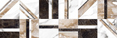 Плитка Meissen Keramik Wild chic коричневый вставка A16519 (25x75) на сайте domix.by